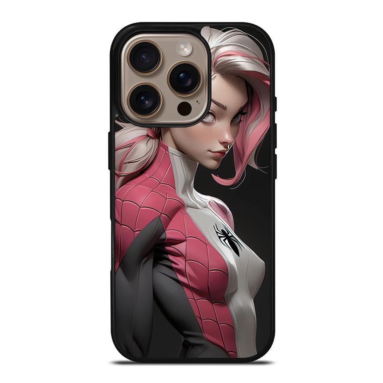 SEXY SPIDER GIRL MARVEL COMICS CARTOON iPhone 16 Pro Case Cover