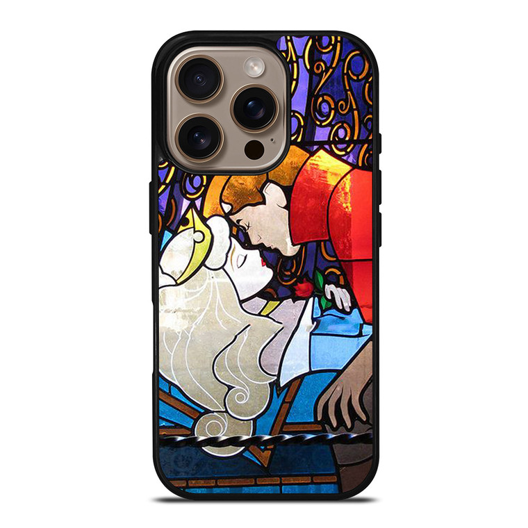 SLEEPING BEAUTY AURORA DISNEY GLASS iPhone 16 Pro Case Cover