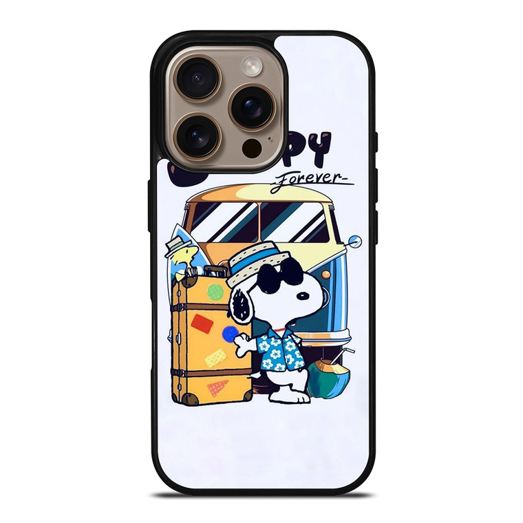SNOOPY THE PEANUTS CHARLIE BROWN CARTOON FOREVER iPhone 16 Pro Case Cover