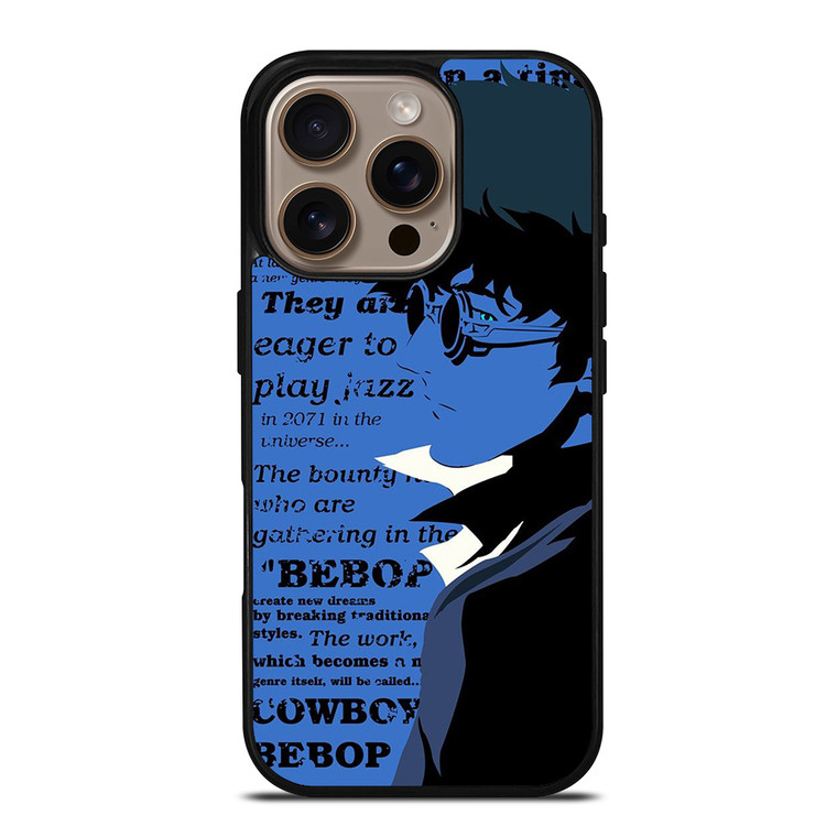 SPIKE SPIEGEL ANIME COWBOY BEBOP iPhone 16 Pro Case Cover