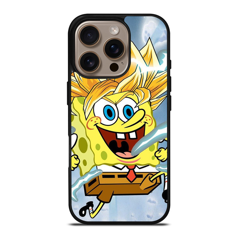 SPONGEBOB DRAGON BALL SAIYAN iPhone 16 Pro Case Cover