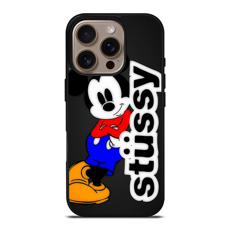 STUSSY MICKEY MOUSE iPhone 16 Pro Case Cover