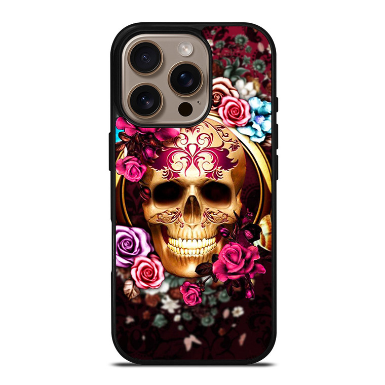 SUGAR SKULL FLOWER 2 iPhone 16 Pro Case Cover
