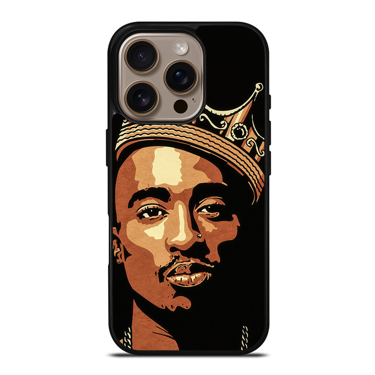 THE KING TUPAC SHAKUR ART iPhone 16 Pro Case Cover