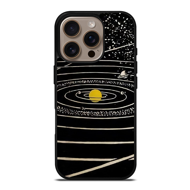 THE SOLAR SYSTEM HAND DRAWN iPhone 16 Pro Case Cover THE SOLAR SYSTEM HAND DRAWN iPhone 16 Pro Case Cover