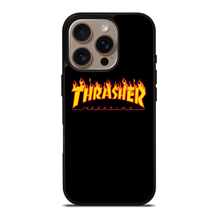 THRASHER LOGO SKATEBOARD MAGAZINE iPhone 16 Pro Case Cover THRASHER LOGO SKATEBOARD MAGAZINE iPhone 16 Pro Case Cover