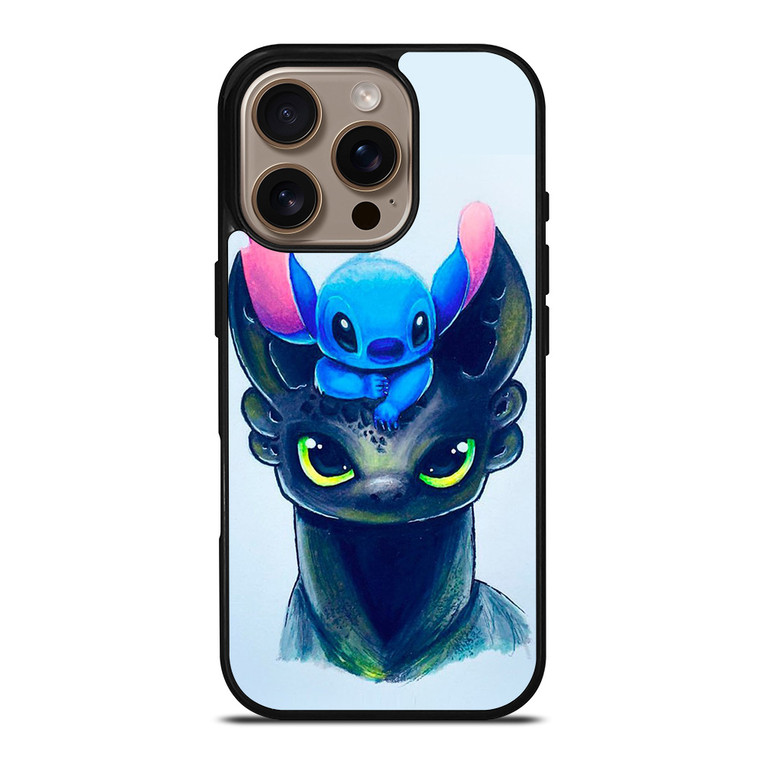 TOOTHLESS AND STITCH ART iPhone 16 Pro Case Cover