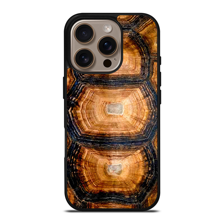 TORTOISE SHELL TEXTURES iPhone 16 Pro Case Cover