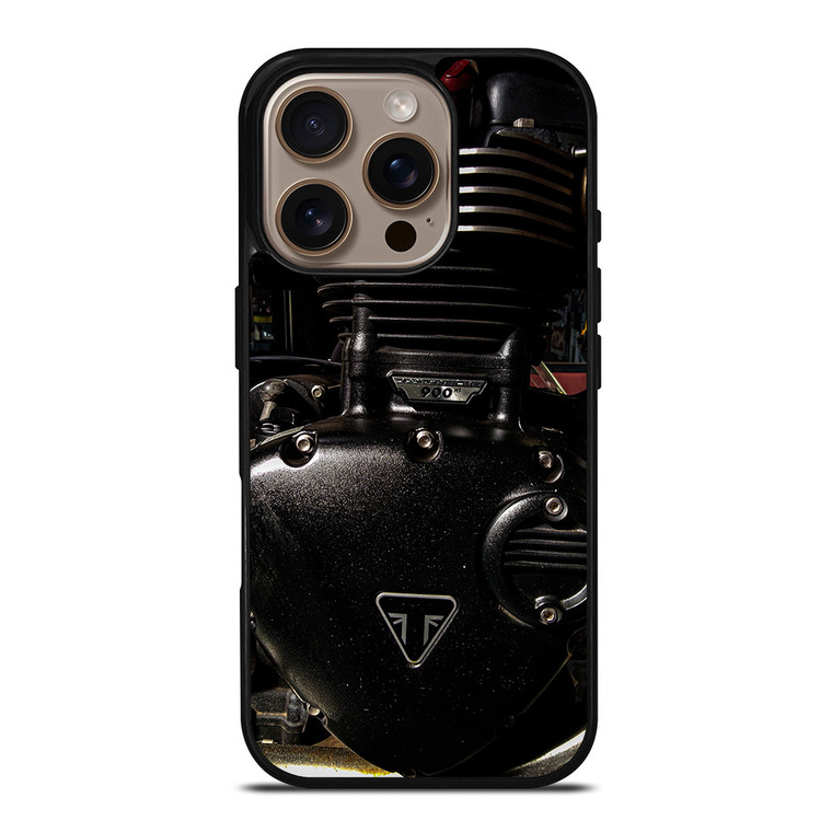 TRIUMPH MOTORCYCLE ENGINE iPhone 16 Pro Case Cover