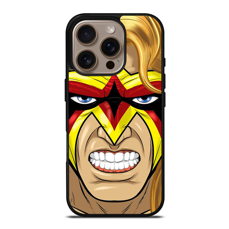 ULTIMATE WARRIOR WWE FACE CARTOON iPhone 16 Pro Case Cover