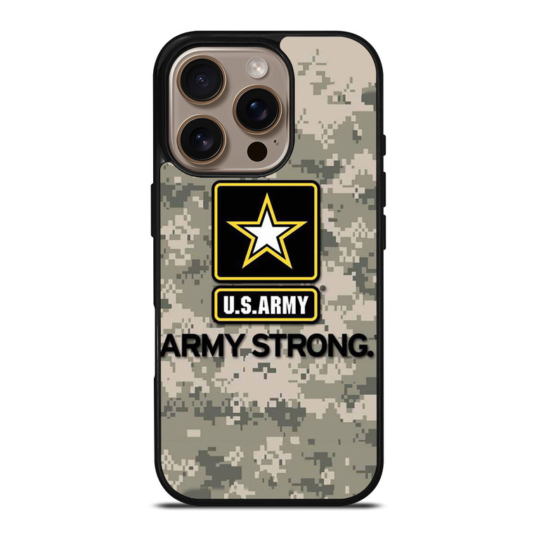 US ARMY ARMY STRONG CAMO iPhone 16 Pro Case Cover