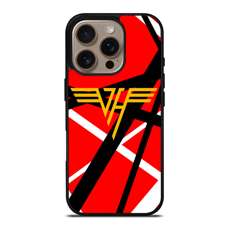 VAN HALLEN RED ABSTRACT LOGO iPhone 16 Pro Case Cover