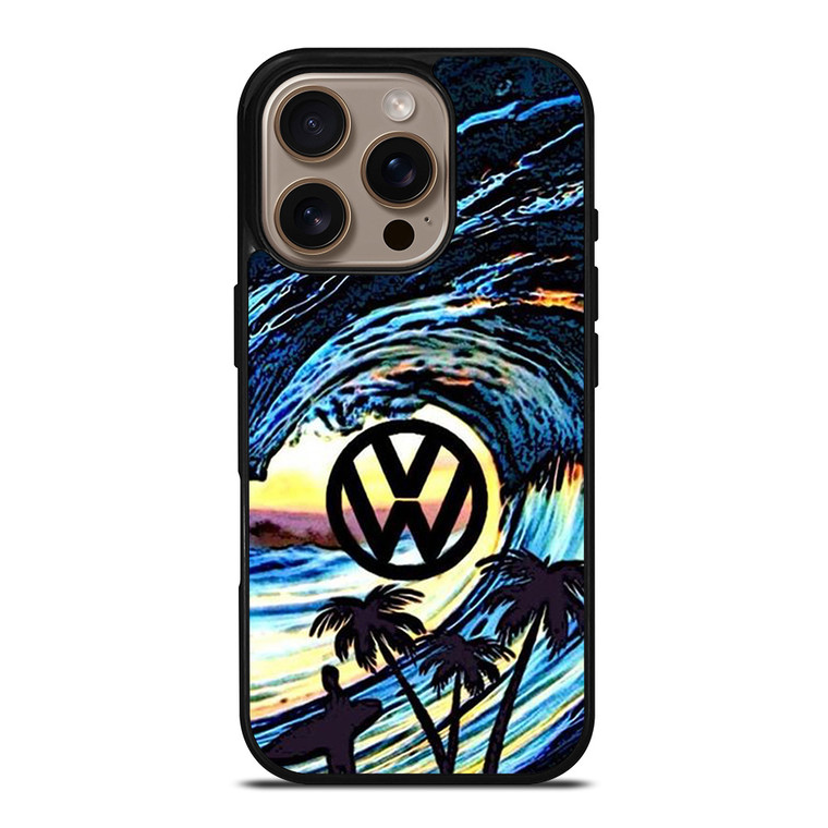 VOLKSWAGEN VW LOGO OCEAN iPhone 16 Pro Case Cover VOLKSWAGEN VW LOGO OCEAN iPhone 16 Pro Case Cover
