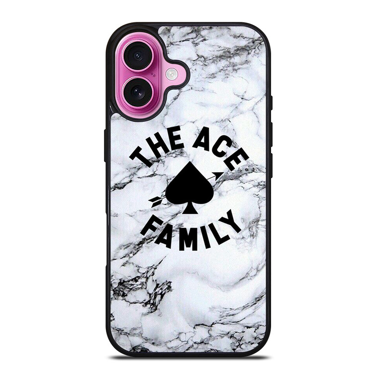 ACE FAMILY MARBLE LOGO iPhone 16 Plus Case Cover