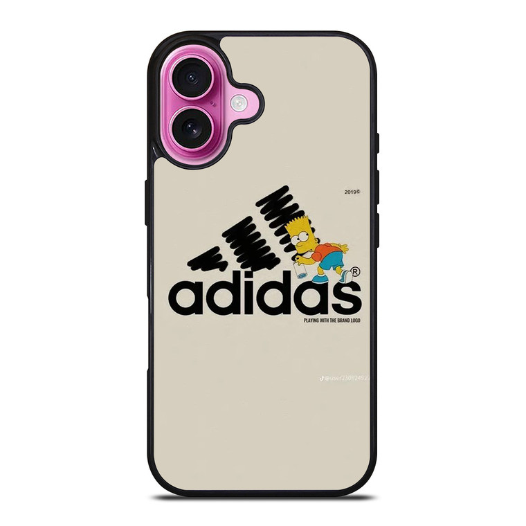 ADIDAS LOGO BART SIMPSONS iPhone 16 Plus Case Cover