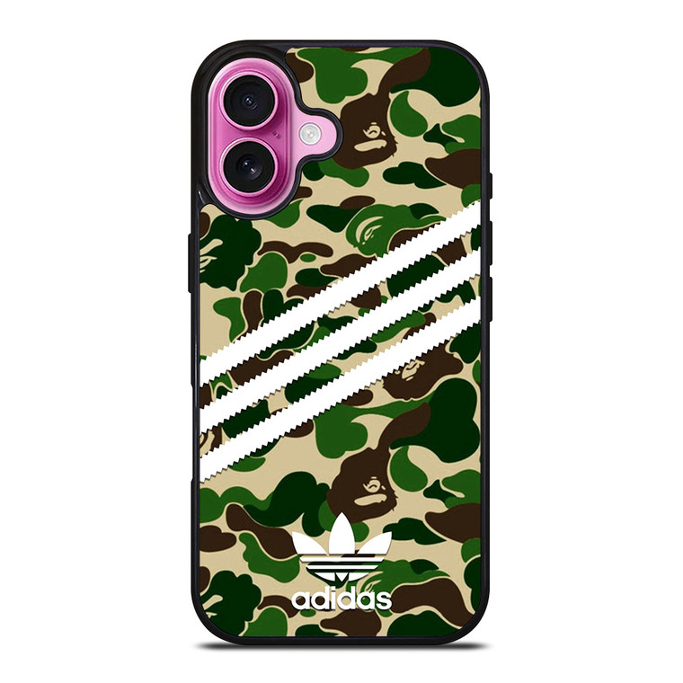 ADIDAS ORIGINALS STRIPES CAMO iPhone 16 Plus Case Cover