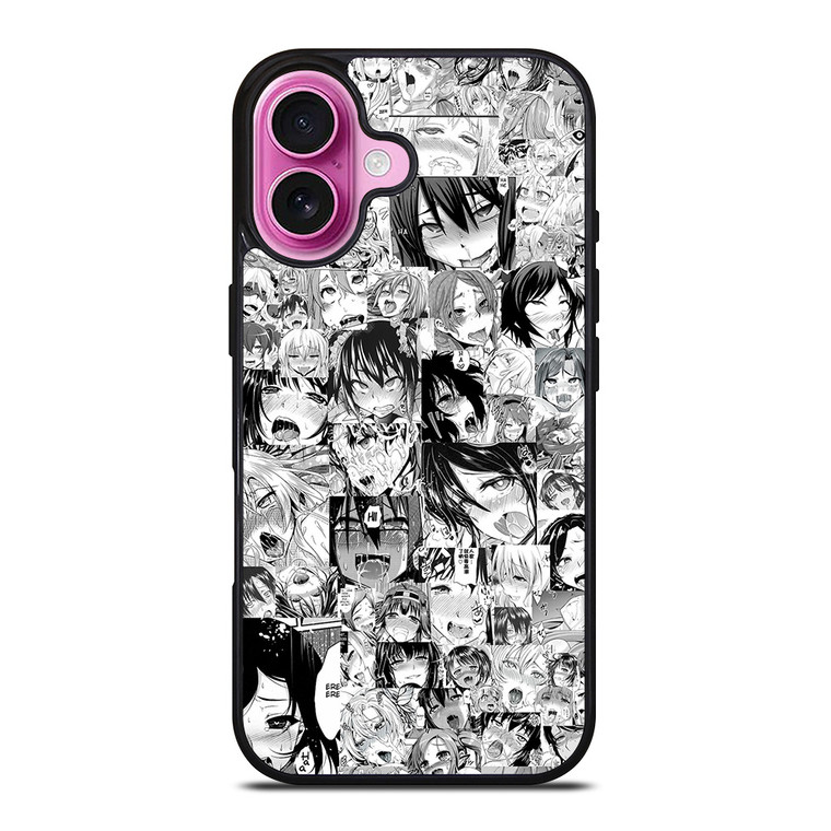 AHEGAO COMIC ANIME iPhone 16 Plus Case Cover