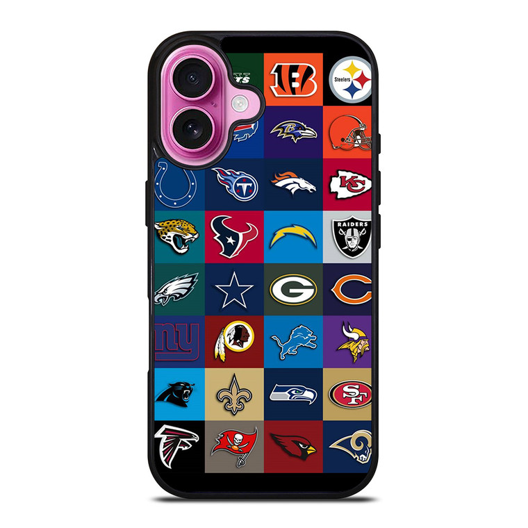 ALL NFL FOOTBALL TEAM iPhone 16 Plus Case Cover