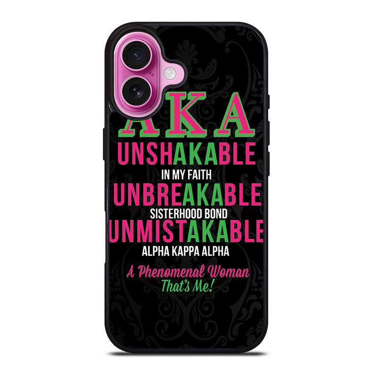 ALPHA KAPPA ALPHA QUOTE iPhone 16 Plus Case Cover