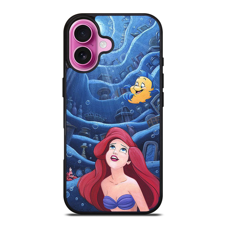ARIEL THE LITTLE MERMAID CLASSIC DISNEY CARTOON iPhone 16 Plus Case Cover