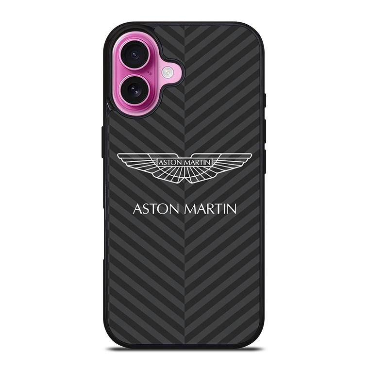 ASTON MARTIN LOGO PATTERN iPhone 16 Plus Case Cover