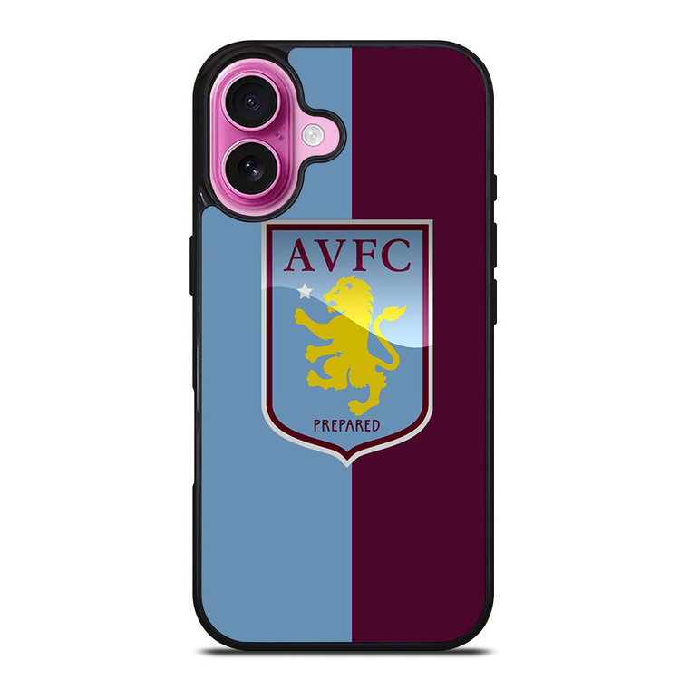 ASTON VILLA FC LOGO FOOTBALL CLUB iPhone 16 Plus Case Cover