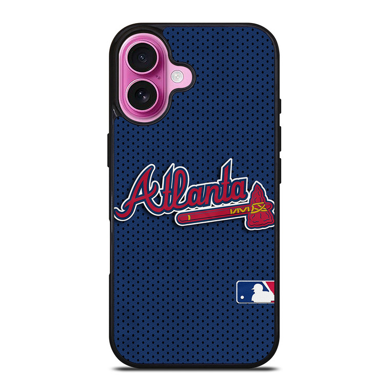 ATLANTA BRAVES JERSEY LOGO iPhone 16 Plus Case Cover