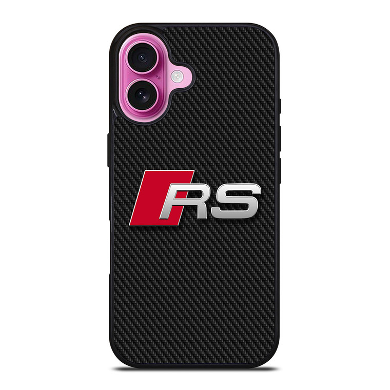 AUDI RS CARBON LOGO iPhone 16 Plus Case Cover