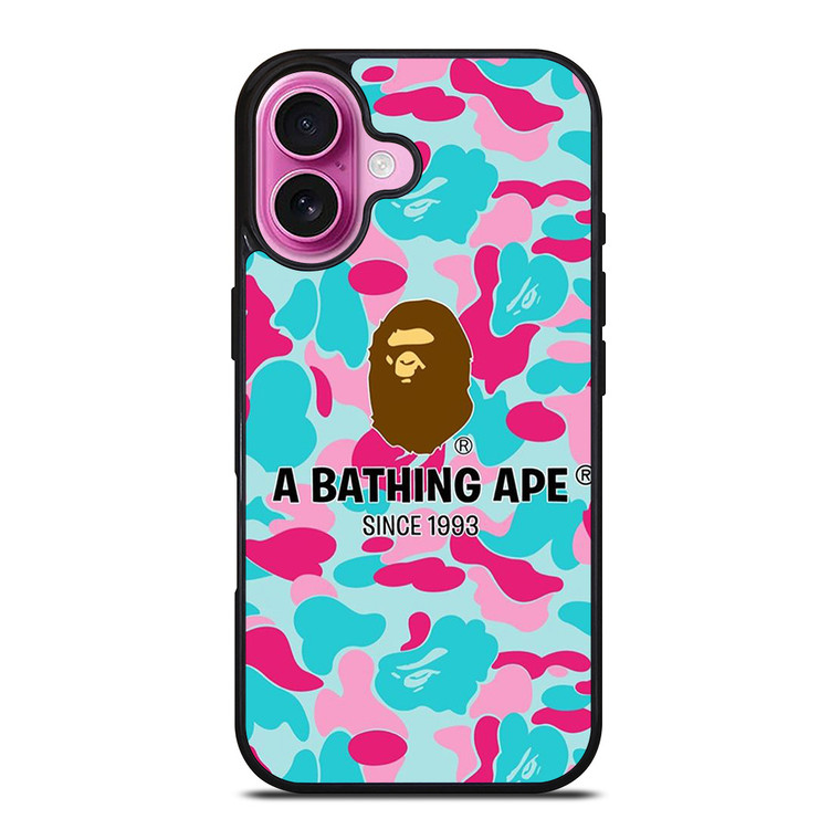 BAPE A BATHING APE CAMO iPhone 16 Plus Case Cover