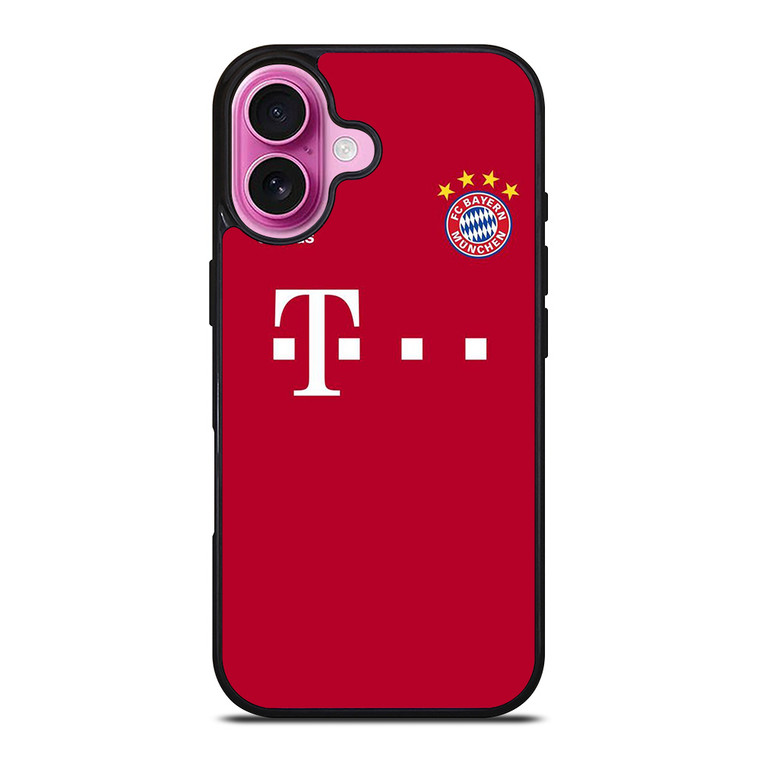 BAYERN MUNCHEN JERSEY LOGO MUNICH FOOTBALL iPhone 16 Plus Case Cover
