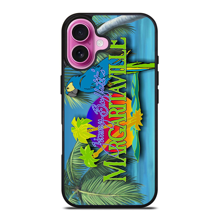 BEACH JIMMY BUFFETT MARGARITAVILLE ICON iPhone 16 Plus Case Cover
