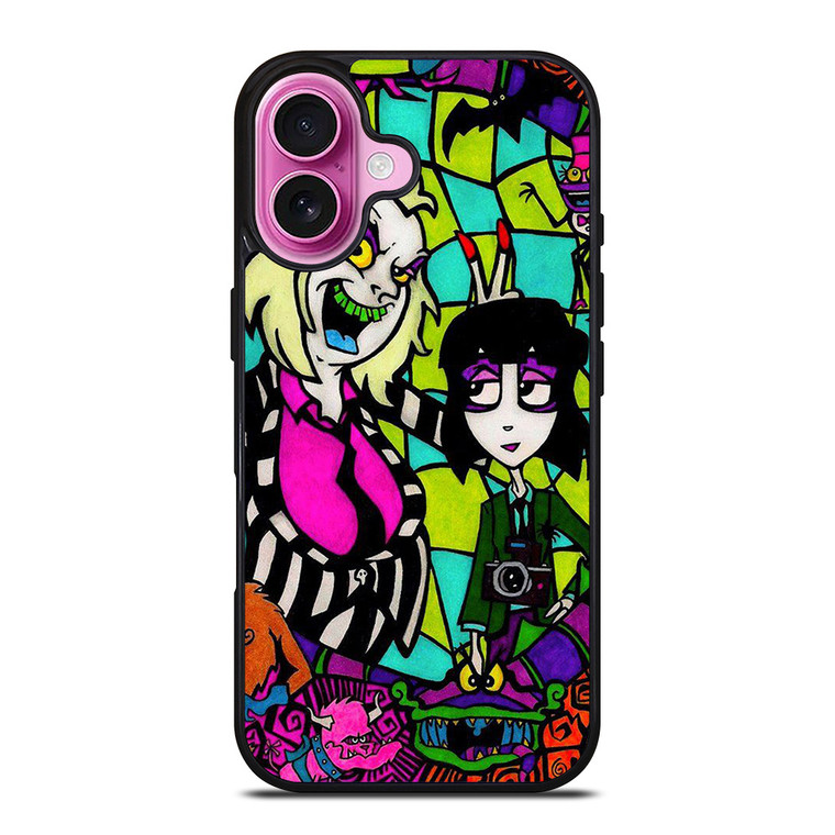 BEETLEJUICE TIM BURTON CARTOON GLASS iPhone 16 Plus Case Cover
