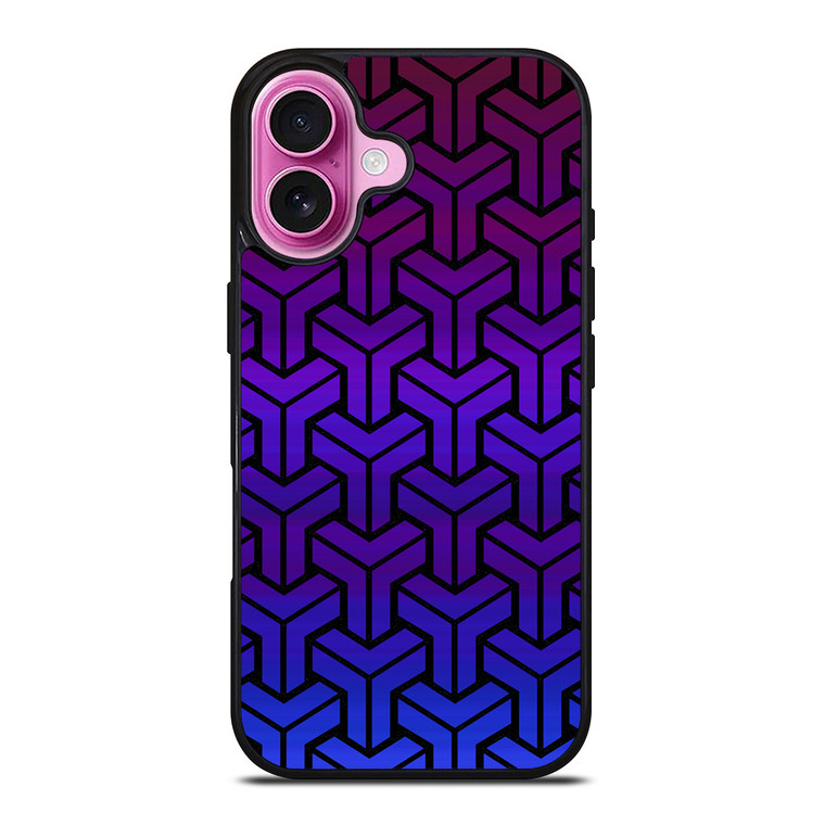 BLACK MAMBA PURPLE PATTERN iPhone 16 Plus Case Cover