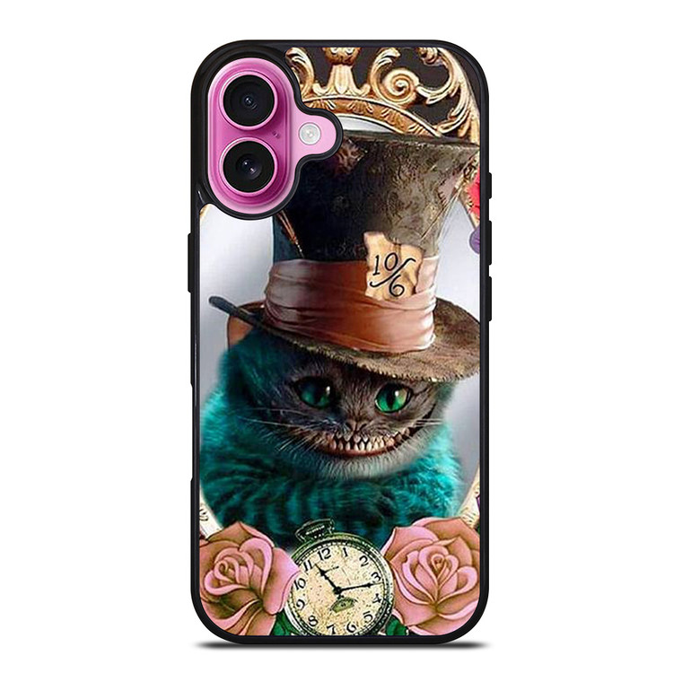 CHESHIRE CAT ALICE IN WONDERLAND CARTOON iPhone 16 Plus Case Cover