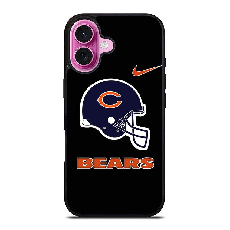 CHICAGO BEARS NFL HELMET NIKE iPhone 16 Plus Case Cover CHICAGO BEARS NFL HELMET NIKE iPhone 16 Plus Case Cover