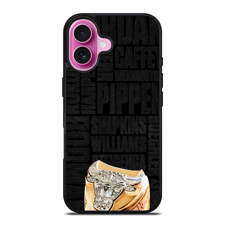 CHICAGO BULLS RING AND NAME iPhone 16 Plus Case Cover