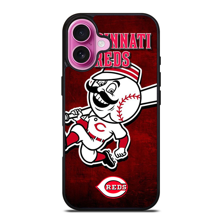 CINCINNATI REDS LOGO BASEBALL iPhone 16 Plus Case Cover