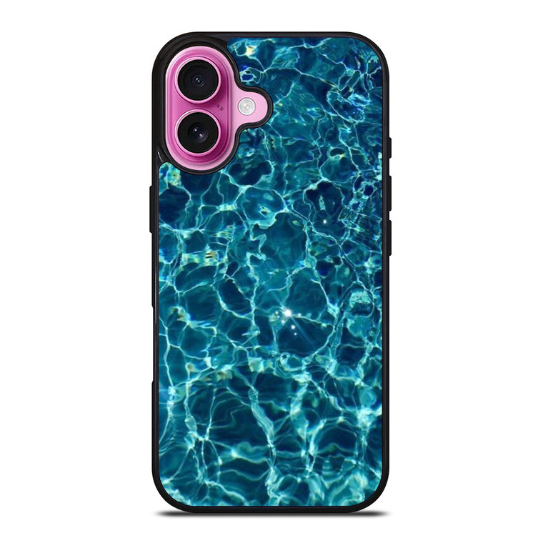 CLEAR BLUE WATER iPhone 16 Plus Case Cover