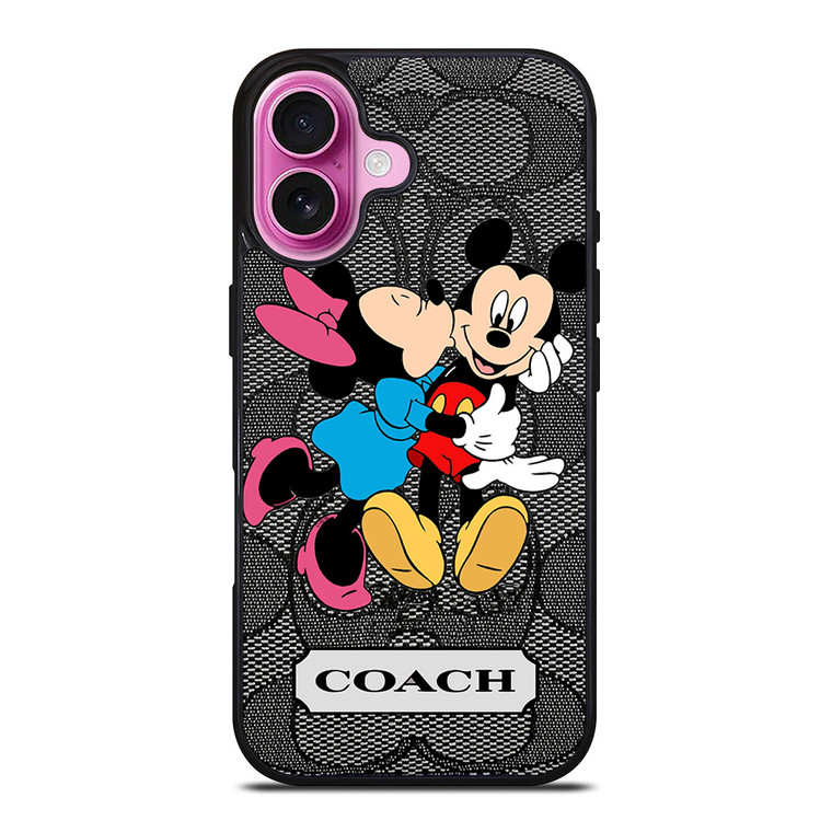 COACH MINNIE MICKEY MOUSE KISS iPhone 16 Plus Case Cover