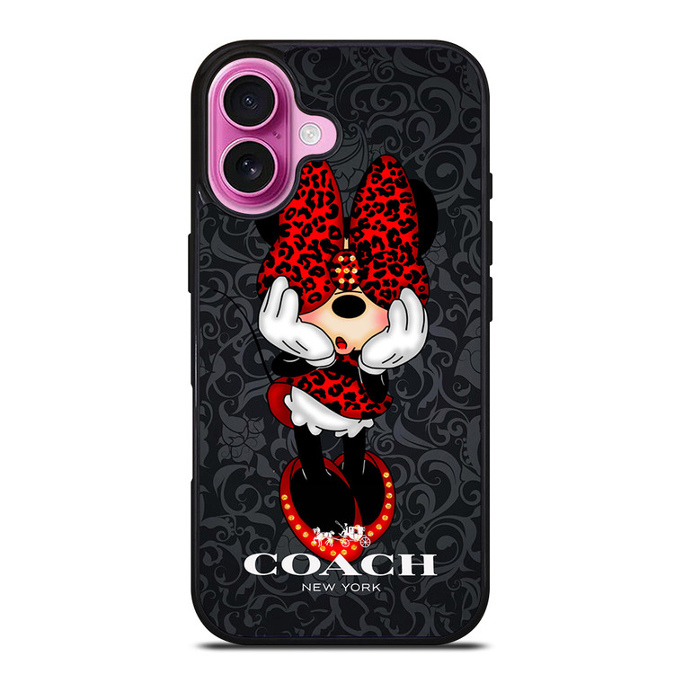 COACH MINNIE MOUSE CARTOON iPhone 16 Plus Case Cover