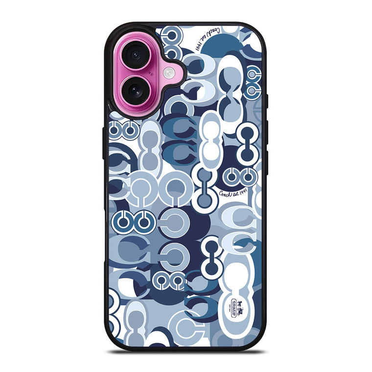 COACH NEW YORK BLUE iPhone 16 Plus Case Cover