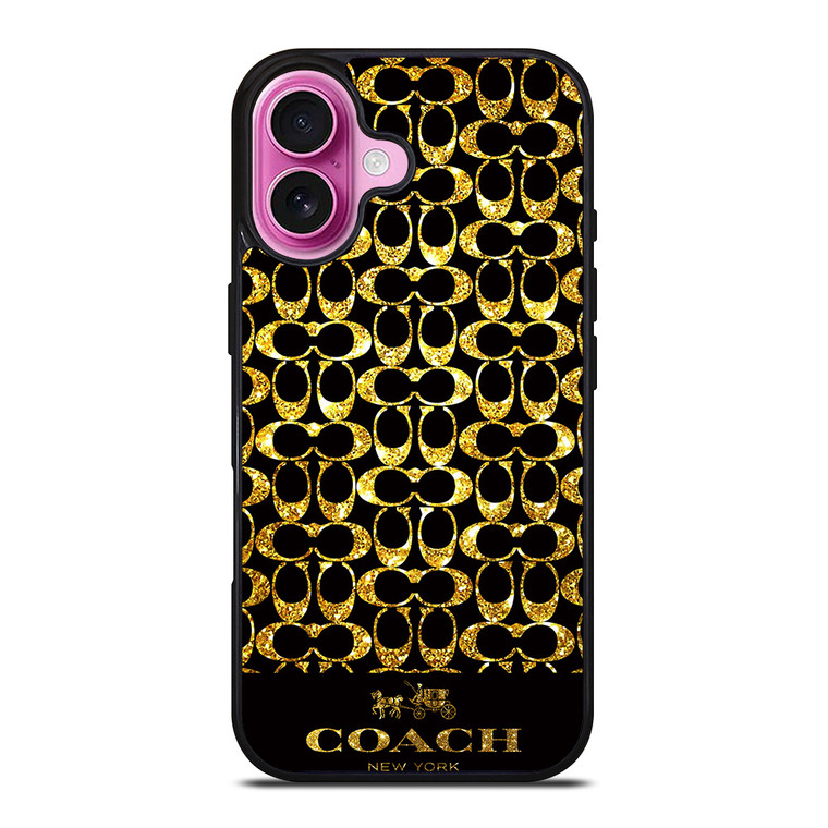 COACH NEW YORK GOLD iPhone 16 Plus Case Cover