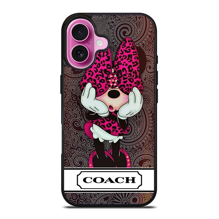 COACH NEW YORK MINNIE MOUSE CUTE iPhone 16 Plus Case Cover