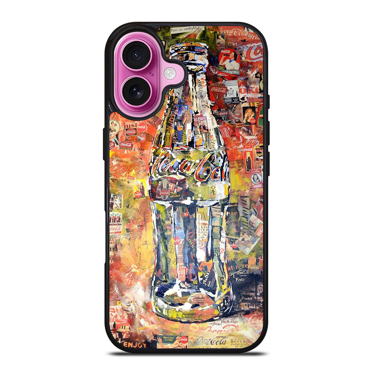 COCA COLA BOTTLE ART iPhone 16 Plus Case Cover