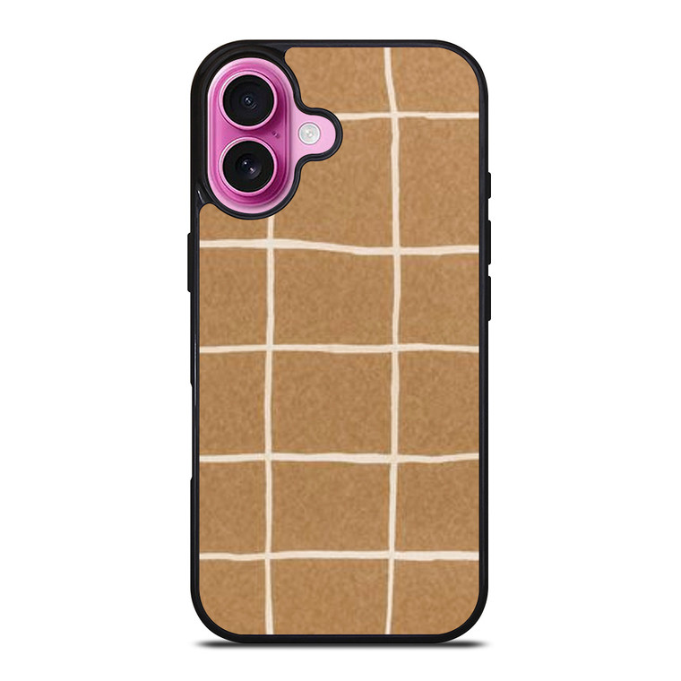 COQUETTE BROWN PATTERN iPhone 16 Plus Case Cover