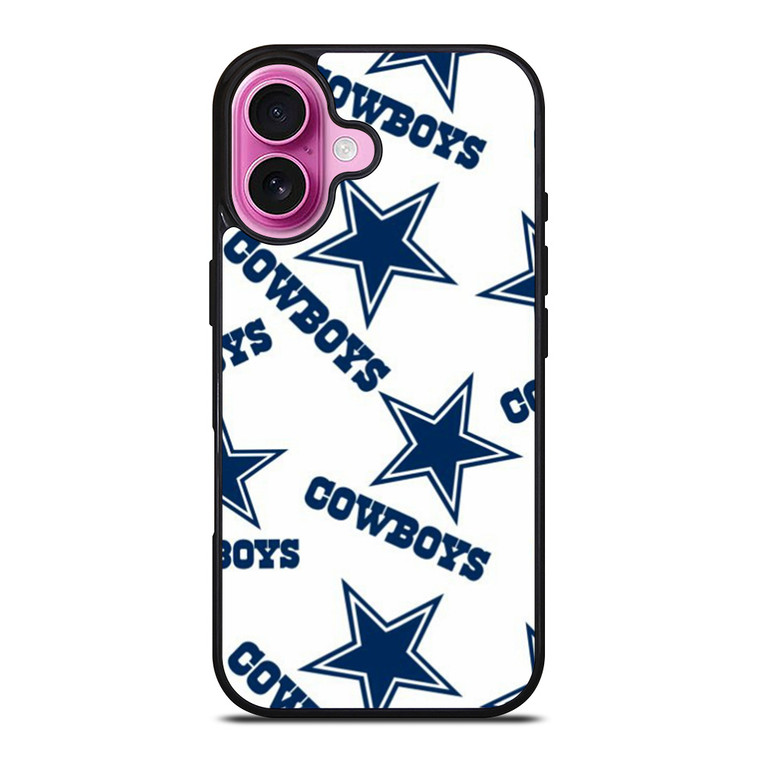 DALLAS COWBOYS LOGO PATTERN iPhone 16 Plus Case Cover