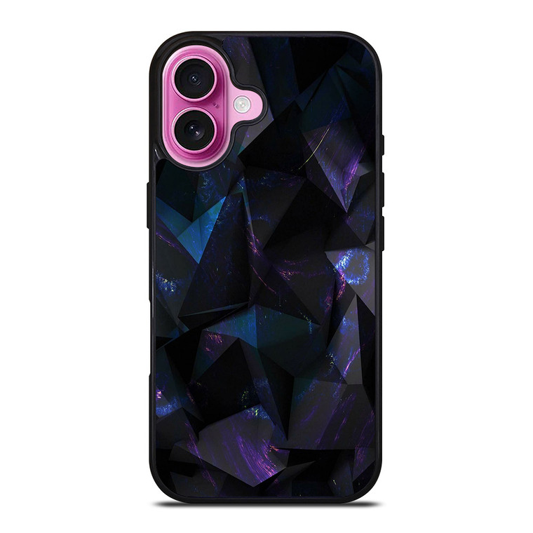 DARK ABSTRACT GEOMETRY iPhone 16 Plus Case Cover