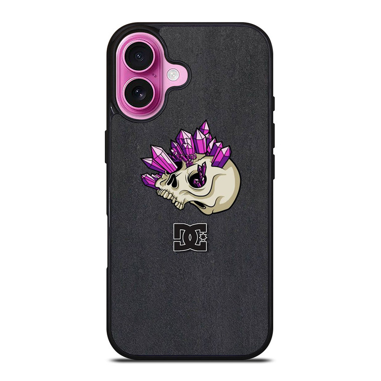 DC SHOES LOGO EMERALD SKULL iPhone 16 Plus Case Cover