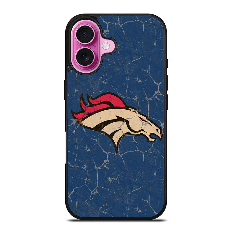 DENVER BRONCOS BROKEN LOGO iPhone 16 Plus Case Cover