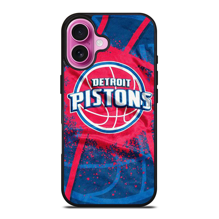 DETROIT PISTONS LOGO JERSEY iPhone 16 Plus Case Cover